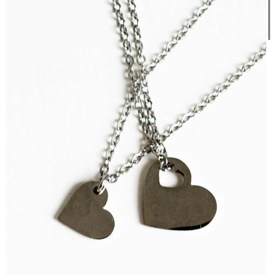 Heart necklace set